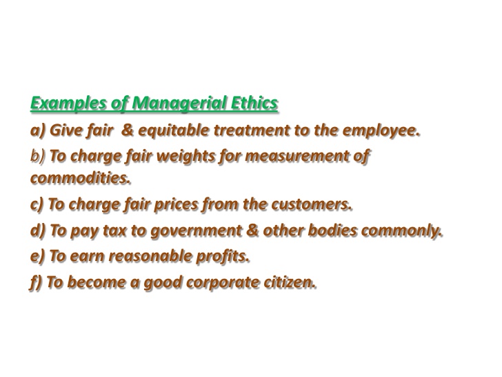 examples of ethical management